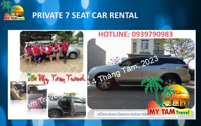 7 Seat Car rental