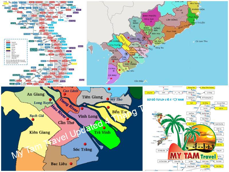 Vietnam travel map