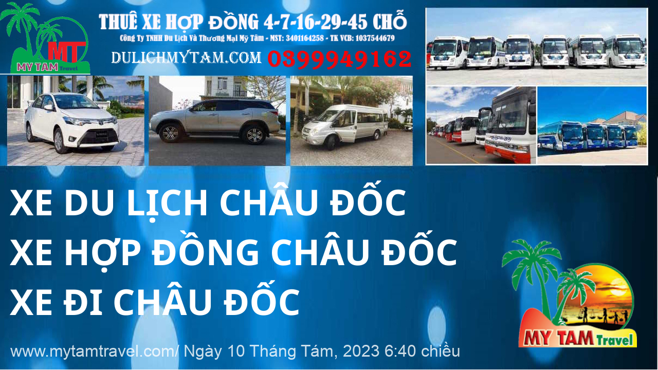 Thuê xe tại thành phố Châu Đốc