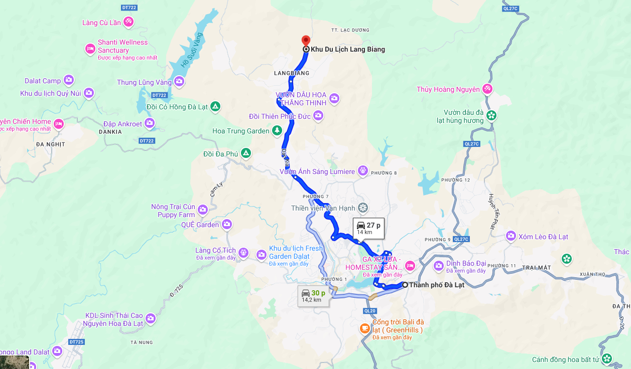 khu du lịch Langbiang Đà Lạt