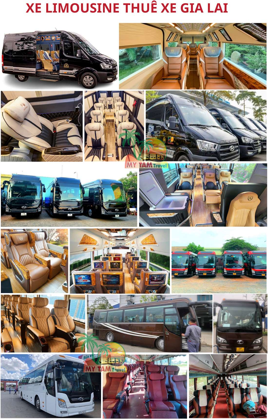 Thuê xe Sài Gòn Gia Lai Đón Tận Nơi Trả Tận Nhà 4-45 chỗ