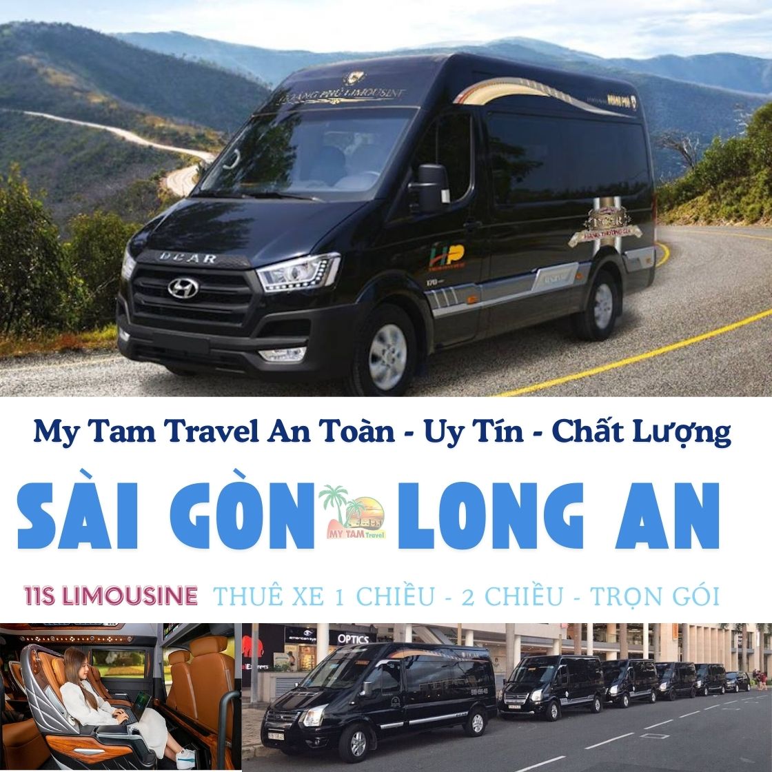 GIÁ XE LIMOUSINE 11 CHỖ SÀI GÒN ĐI LONG AN | DỊCH VỤ CAO CẤP | XE ĐỜI MỚI