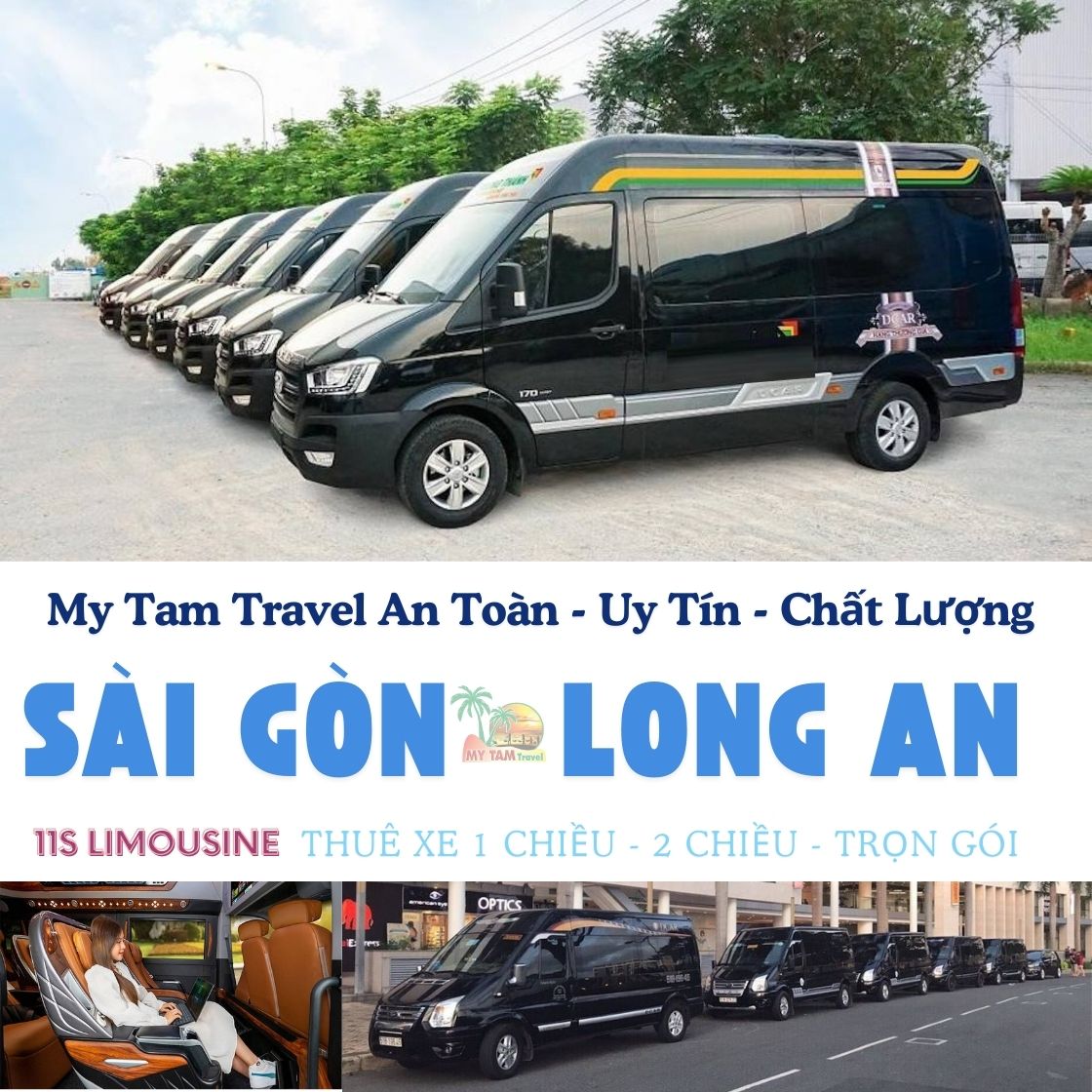 GIÁ XE LIMOUSINE 11 CHỖ SÀI GÒN ĐI LONG AN | DỊCH VỤ CAO CẤP | XE ĐỜI MỚI