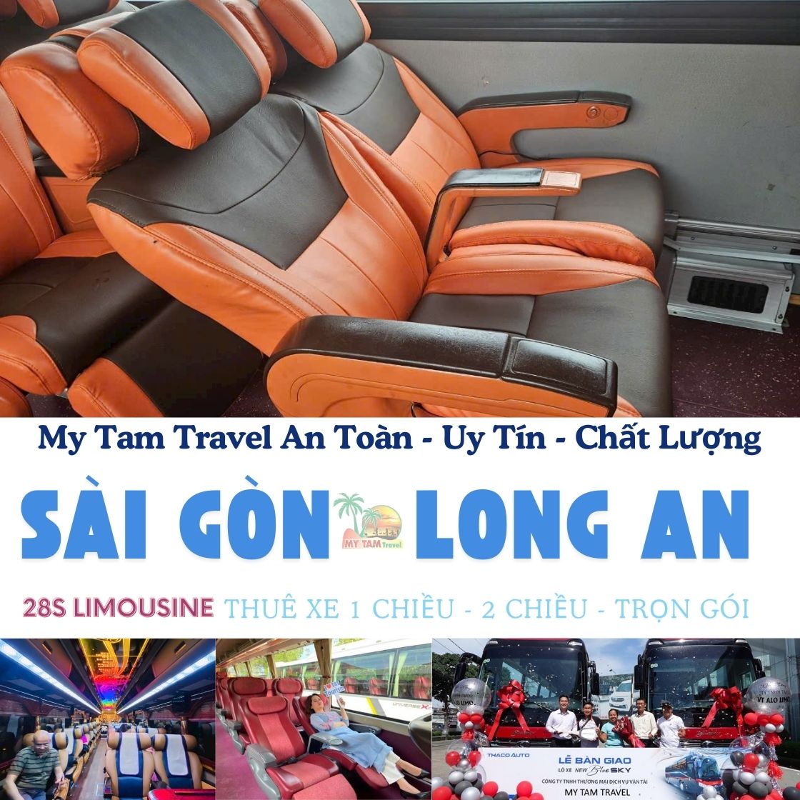 LIMO 28 SEATER SAIGON TO LONG AN | PRIVATE TRANSFER | MY TAM TRAVEL