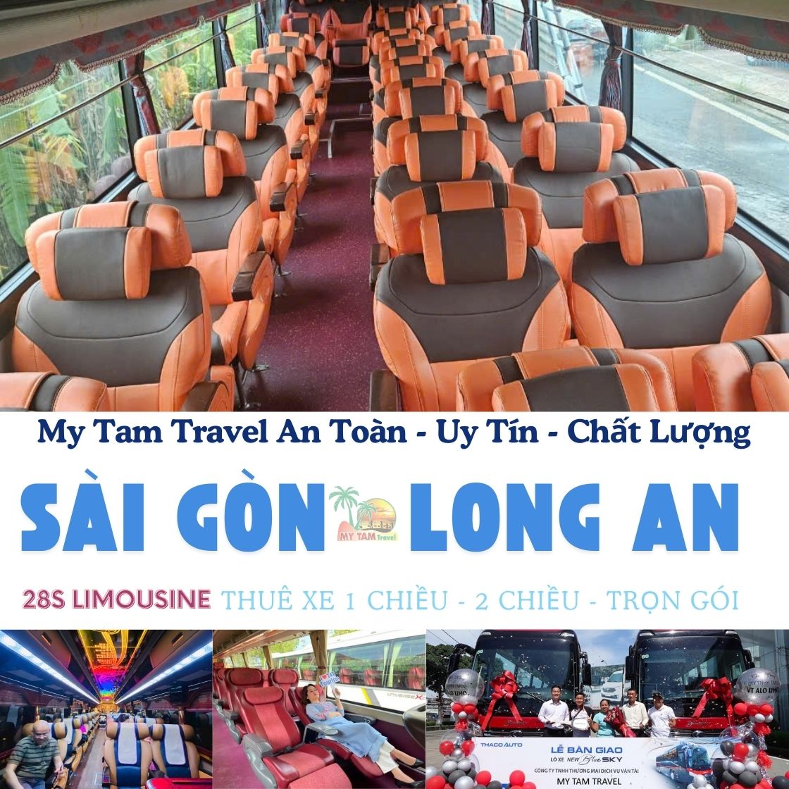 Giá Xe Limousine 28 chỗ Sài Gòn đi Long An
