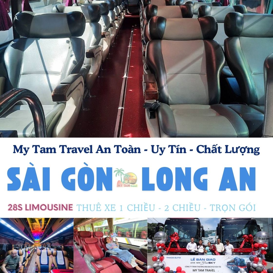 LIMO 28 SEATER SAIGON TO LONG AN | PRIVATE TRANSFER | MY TAM TRAVEL