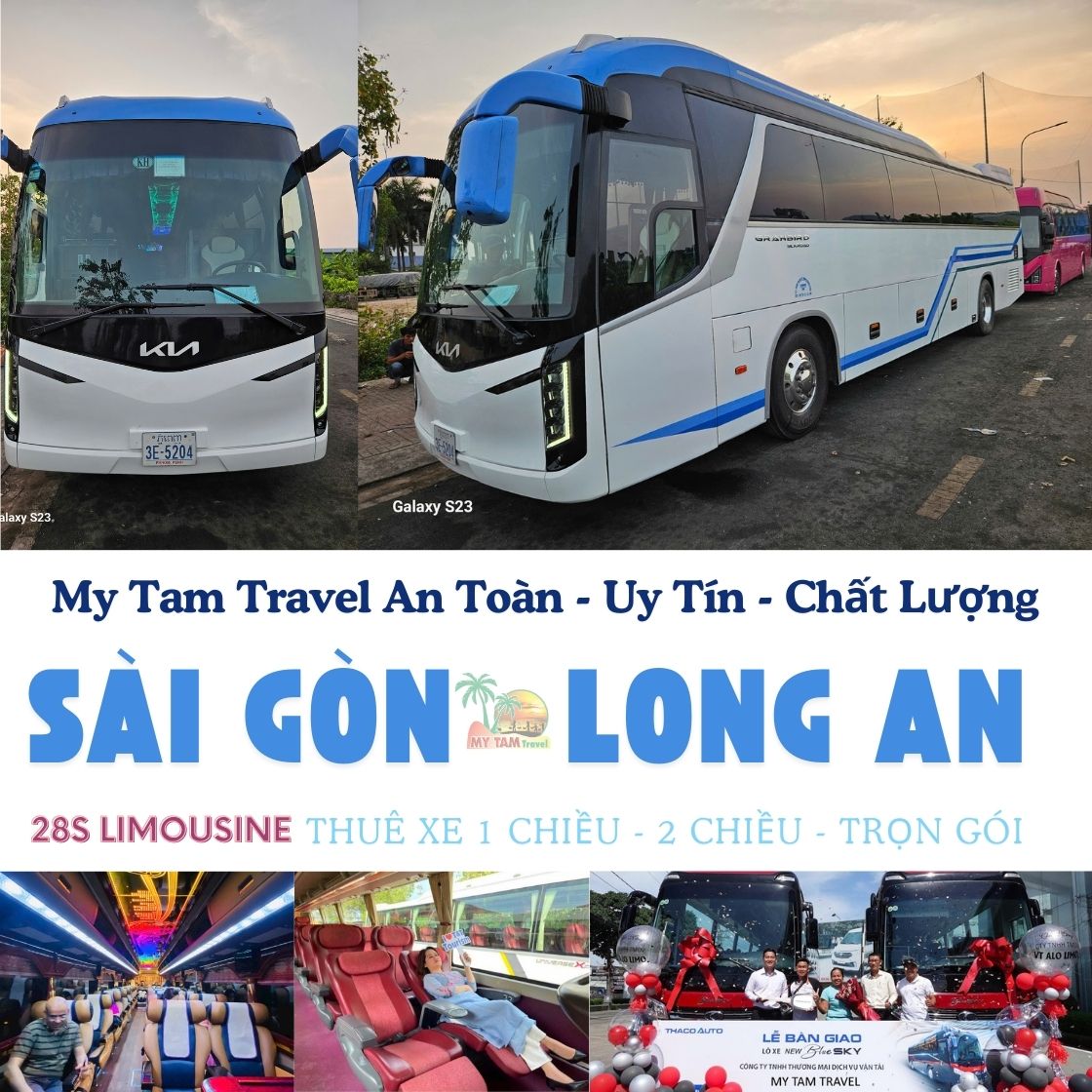 LIMO 28 SEATER SAIGON TO LONG AN | PRIVATE TRANSFER | MY TAM TRAVEL