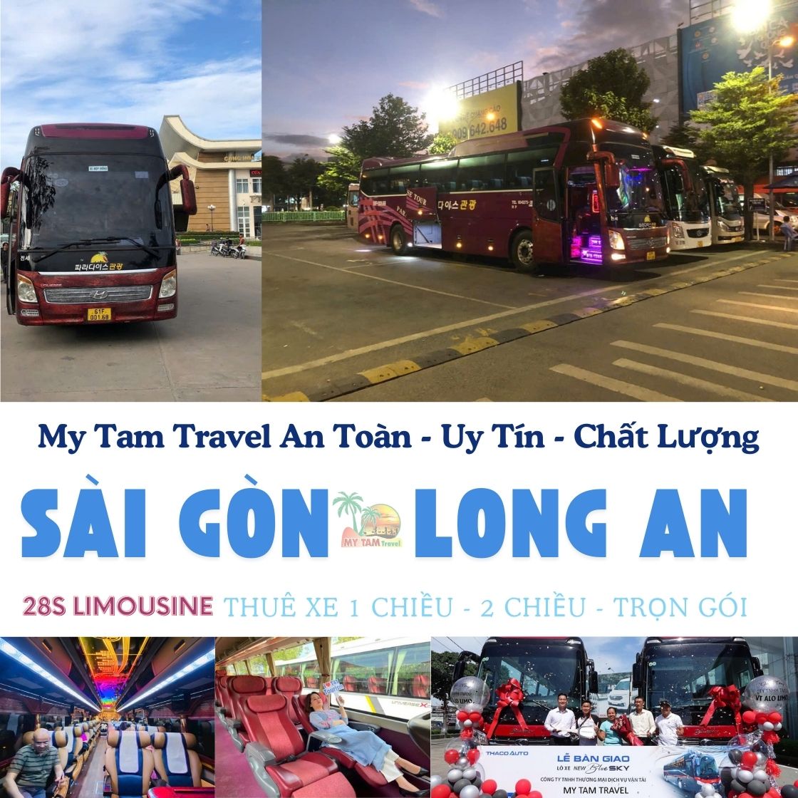 LIMO 28 SEATER SAIGON TO LONG AN | PRIVATE TRANSFER | MY TAM TRAVEL