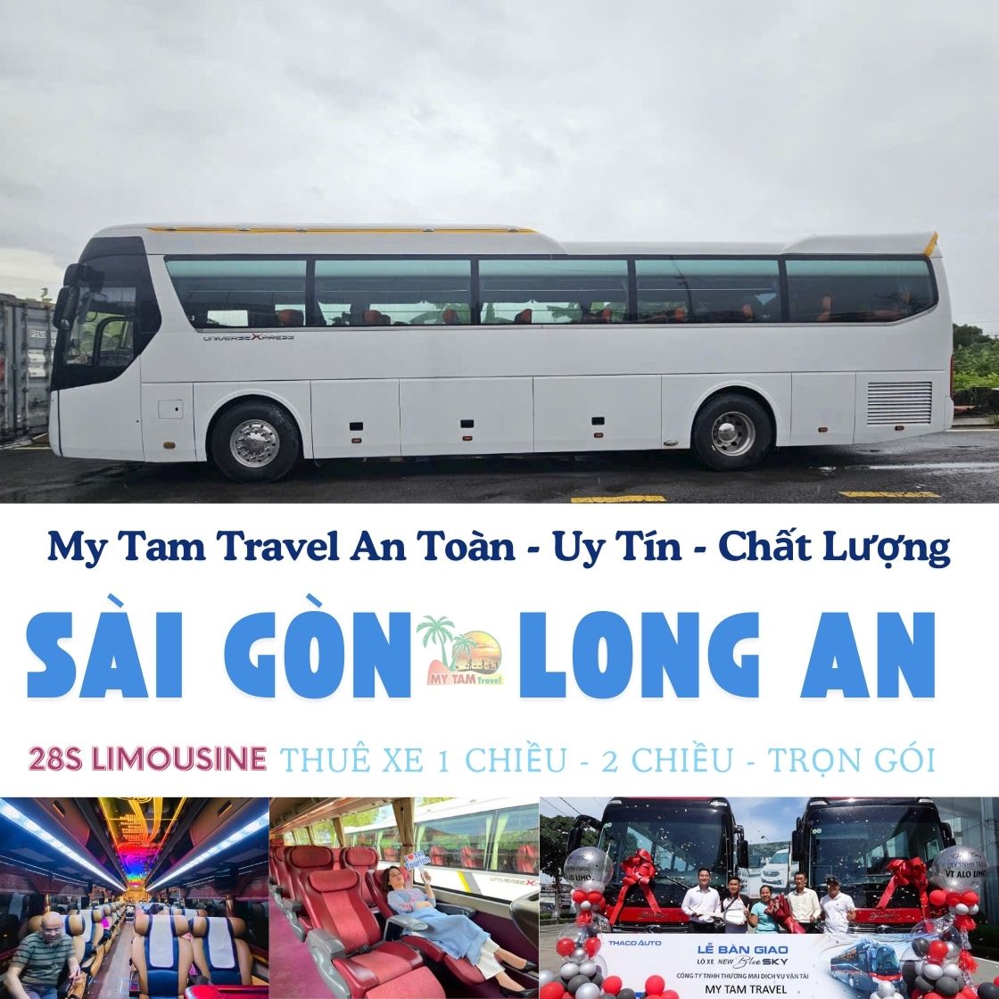 LIMO 28 SEATER SAIGON TO LONG AN | PRIVATE TRANSFER | MY TAM TRAVEL
