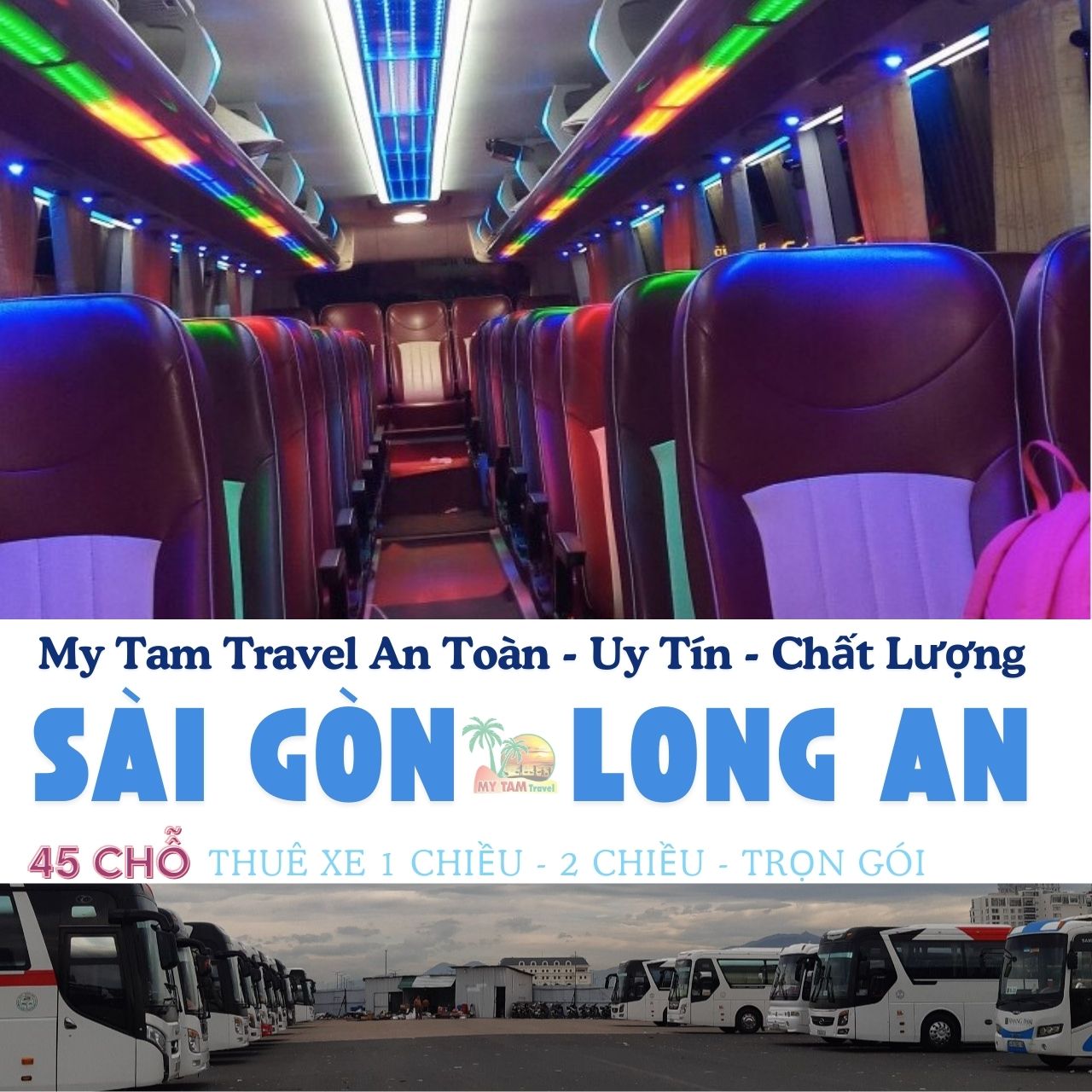 GIÁ XE 45 CHỖ SÀI GÒN ĐI LONG AN | DỊCH VỤ XE CHẤT LƯỢNG | BÁO GIÁ TỐT