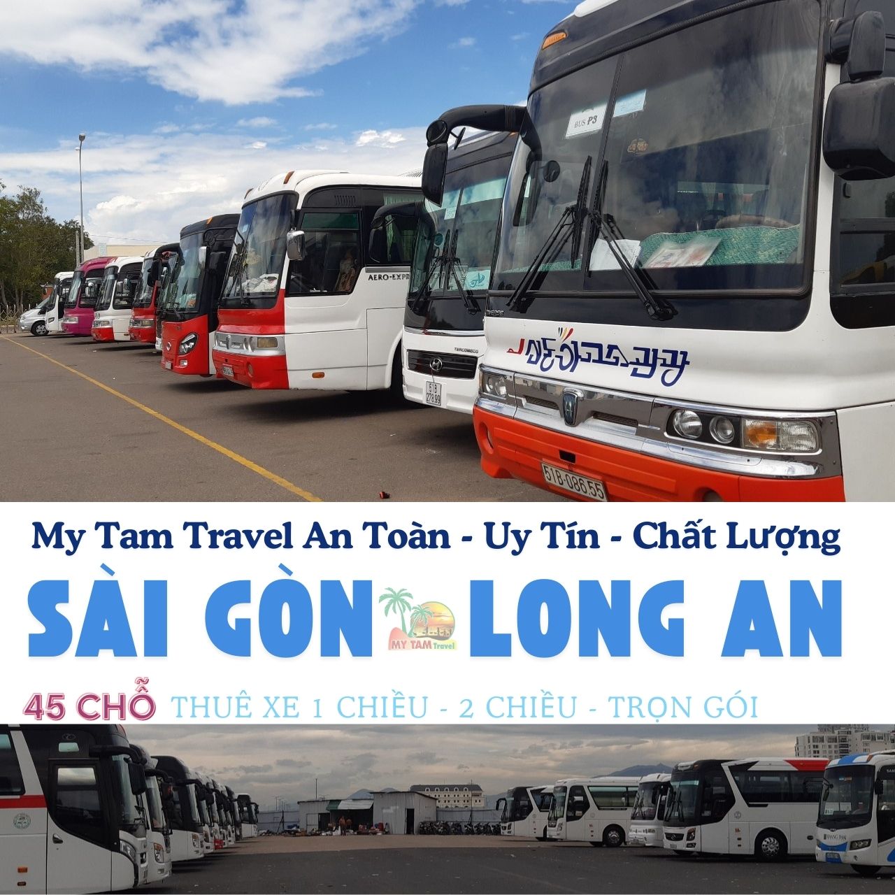 GIÁ XE 45 CHỖ SÀI GÒN ĐI LONG AN | DỊCH VỤ XE CHẤT LƯỢNG | BÁO GIÁ TỐT