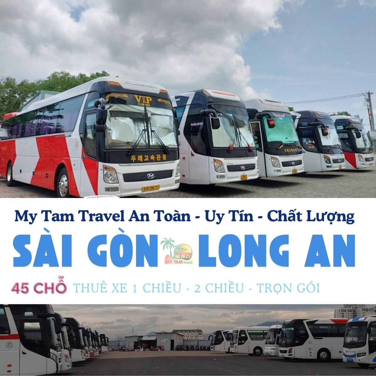 GIÁ XE 45 CHỖ SÀI GÒN ĐI LONG AN | DỊCH VỤ XE CHẤT LƯỢNG | BÁO GIÁ TỐT