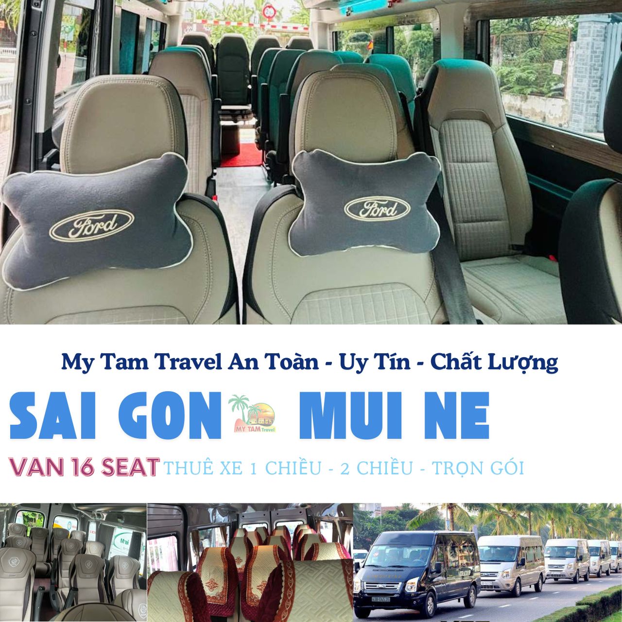 16 SEATER RENTAL FROM HCM TO MUI NE 3 DAYS 2 NIGHTS | MY TAM TRAVEL