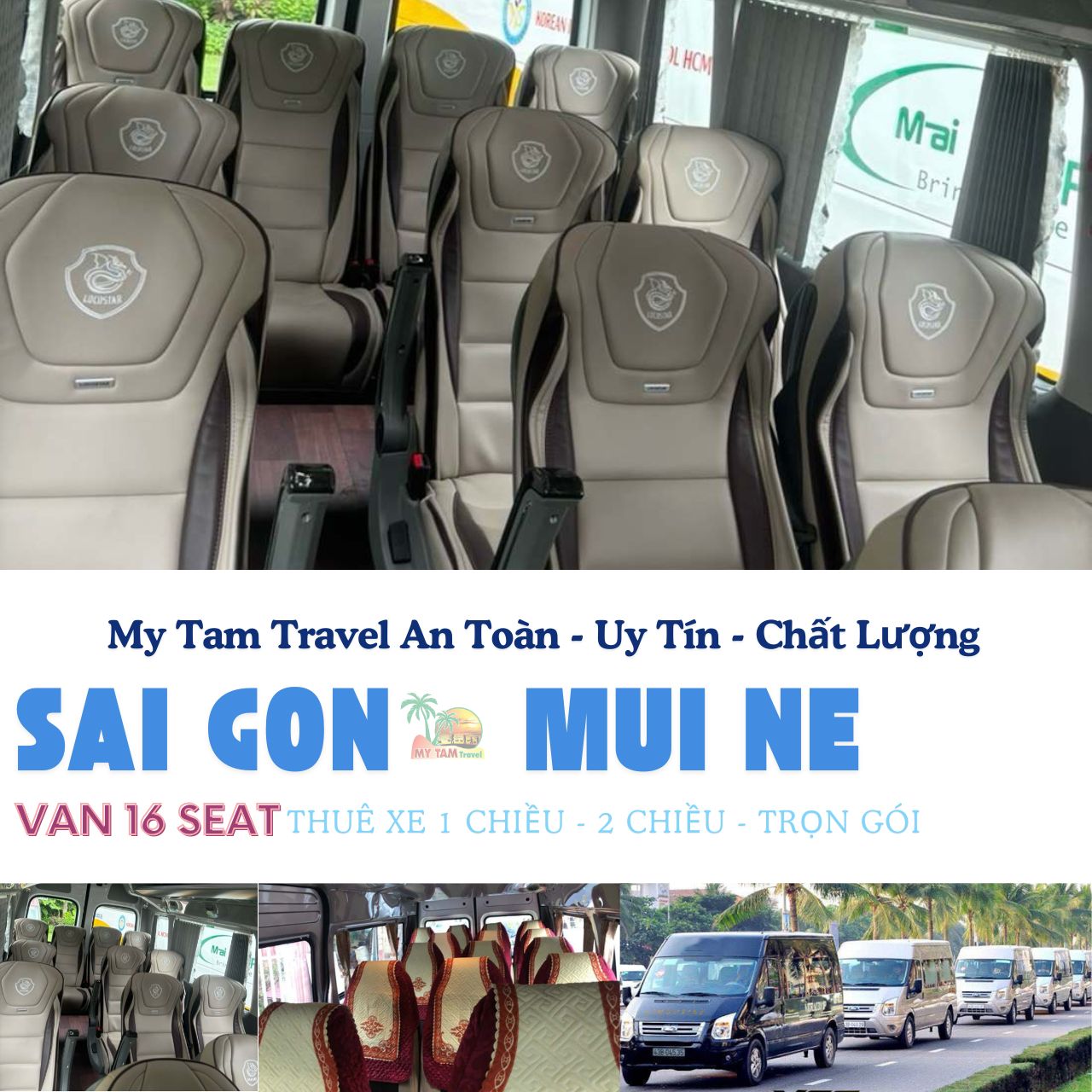 16 SEATER RENTAL FROM HCM TO MUI NE 3 DAYS 2 NIGHTS | MY TAM TRAVEL