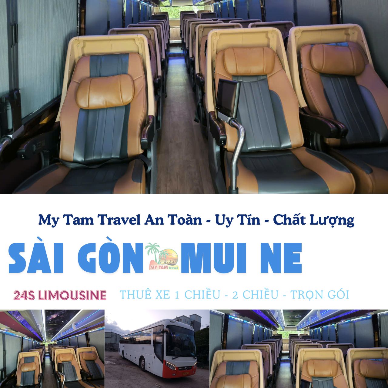 Xe Limousine 24 chỗ TPHCM Mũi Né 3 Ngày 2 Đêm I MY TAM TRAVEL