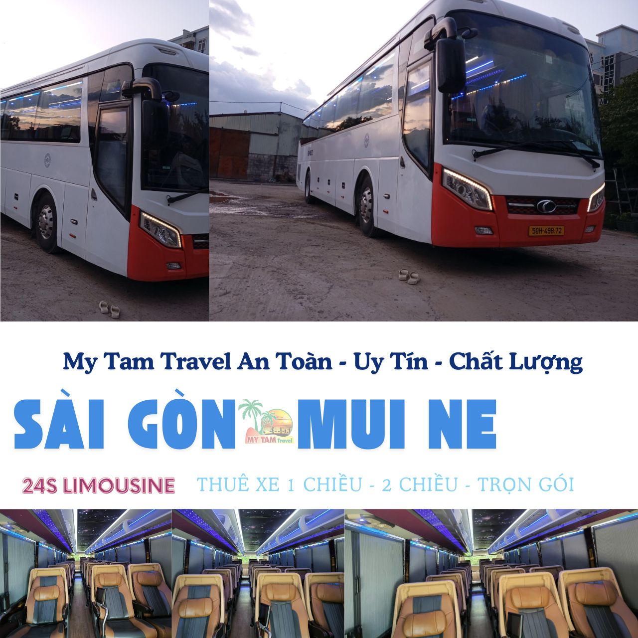 Xe Limousine 24 chỗ TPHCM Mũi Né 3 Ngày 2 Đêm I MY TAM TRAVEL
