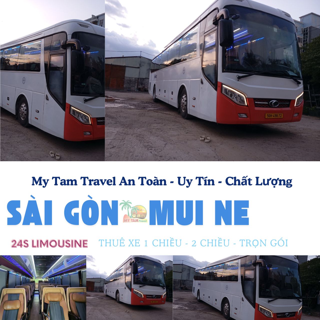 Xe Limousine 24 chỗ TPHCM Mũi Né 3 Ngày 2 Đêm I MY TAM TRAVEL