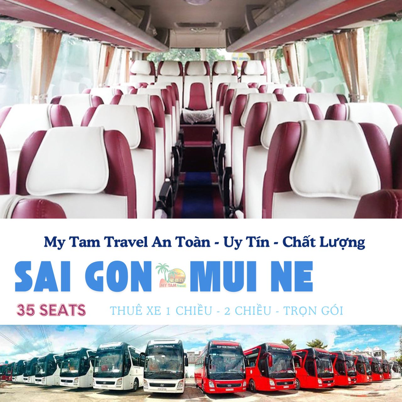 35 SEATER HCM TO MUI NE RENTAL | BOOK LUXURY BUS FROM HO CHI MINH TODAY