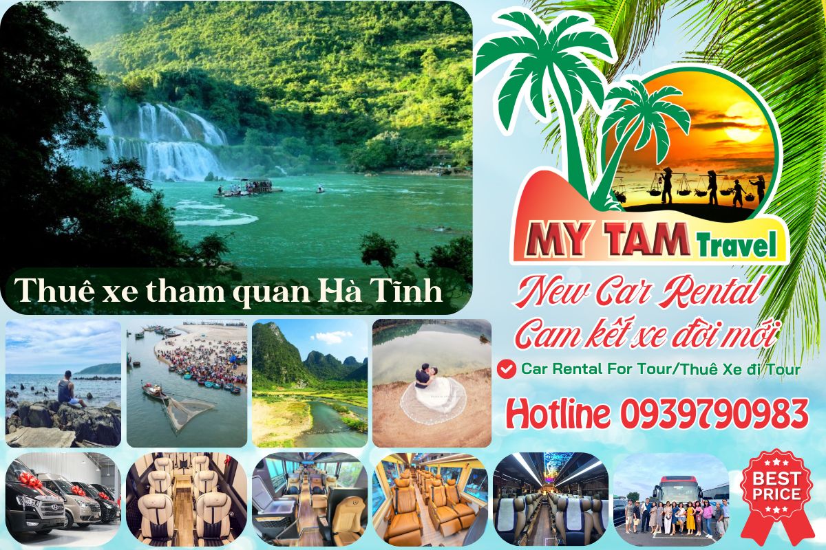 Thuê xe đi Hà Tĩnh 4-7-16-29-35-45c Limousine 9-11-15-18-28c
