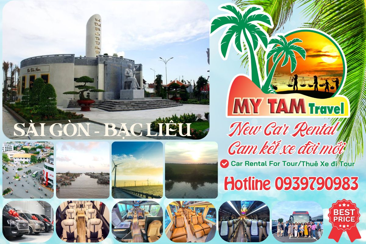 Thuê xe đi Bạc Liêu 4-7-16-29-35-45c Limousine 9-11-15-18-28c