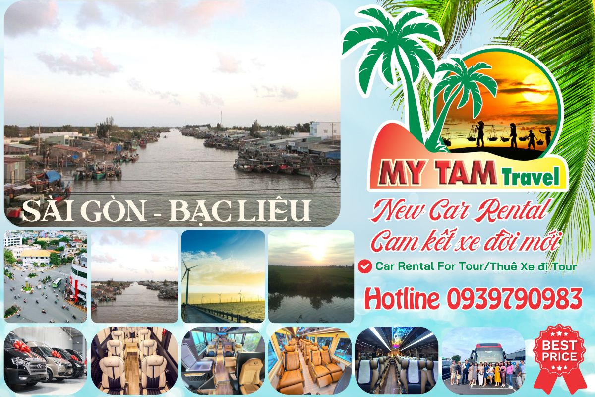 Thuê xe đi Bạc Liêu 4-7-16-29-35-45c Limousine 9-11-15-18-28c