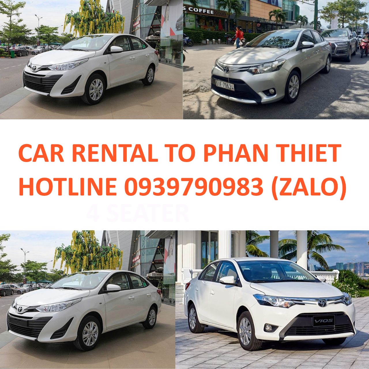 4 Seater Car Rental to Phan Thiet