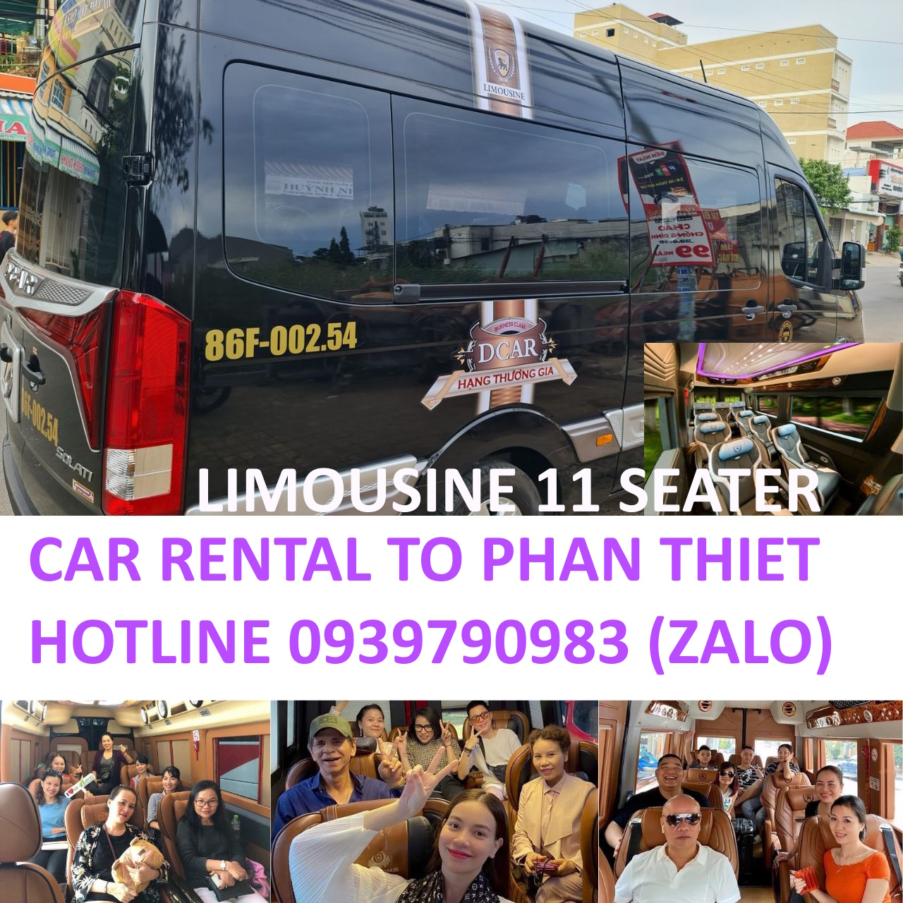 11 Seater Limousine Rental to Phan Thiet