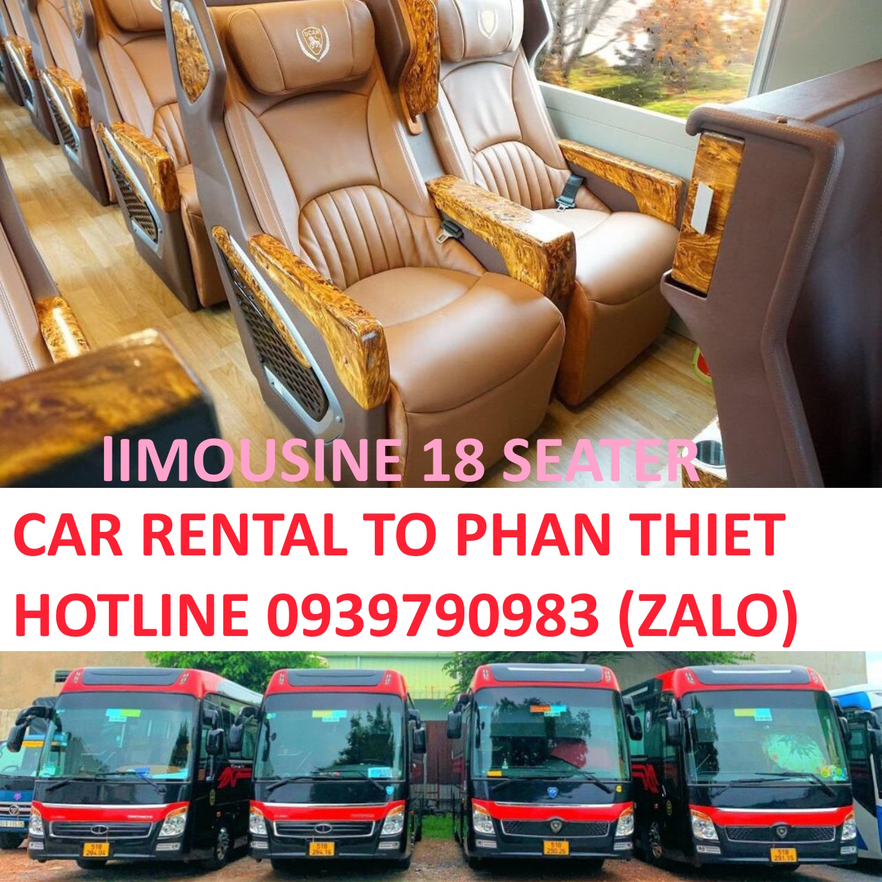 18 Seater Limousine Rental to Phan Thiet