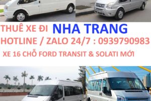 Thuê xe 16 chỗ đi Nha Trang – Xe rộng rãi, đời mới